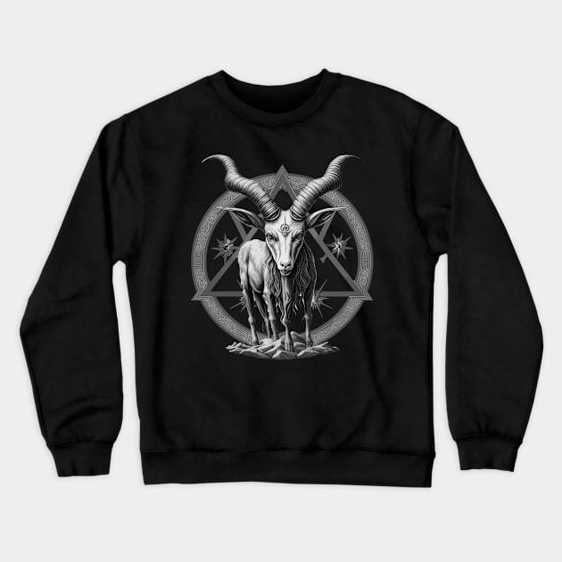 Satanic Goat Baphomet Crewneck Sweatshirt by K3rst